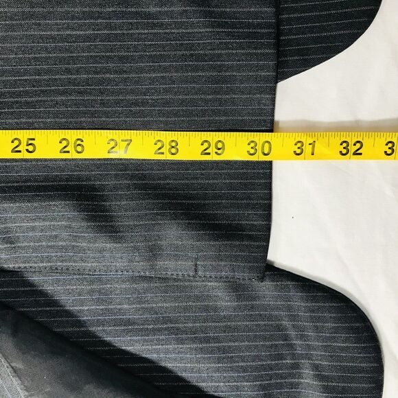 Hart Schaffner Marx Suit Wool Gold Trumpeter 44 S Stripe Gray 39 x 30 Pants  USA - Picture 10 of 16